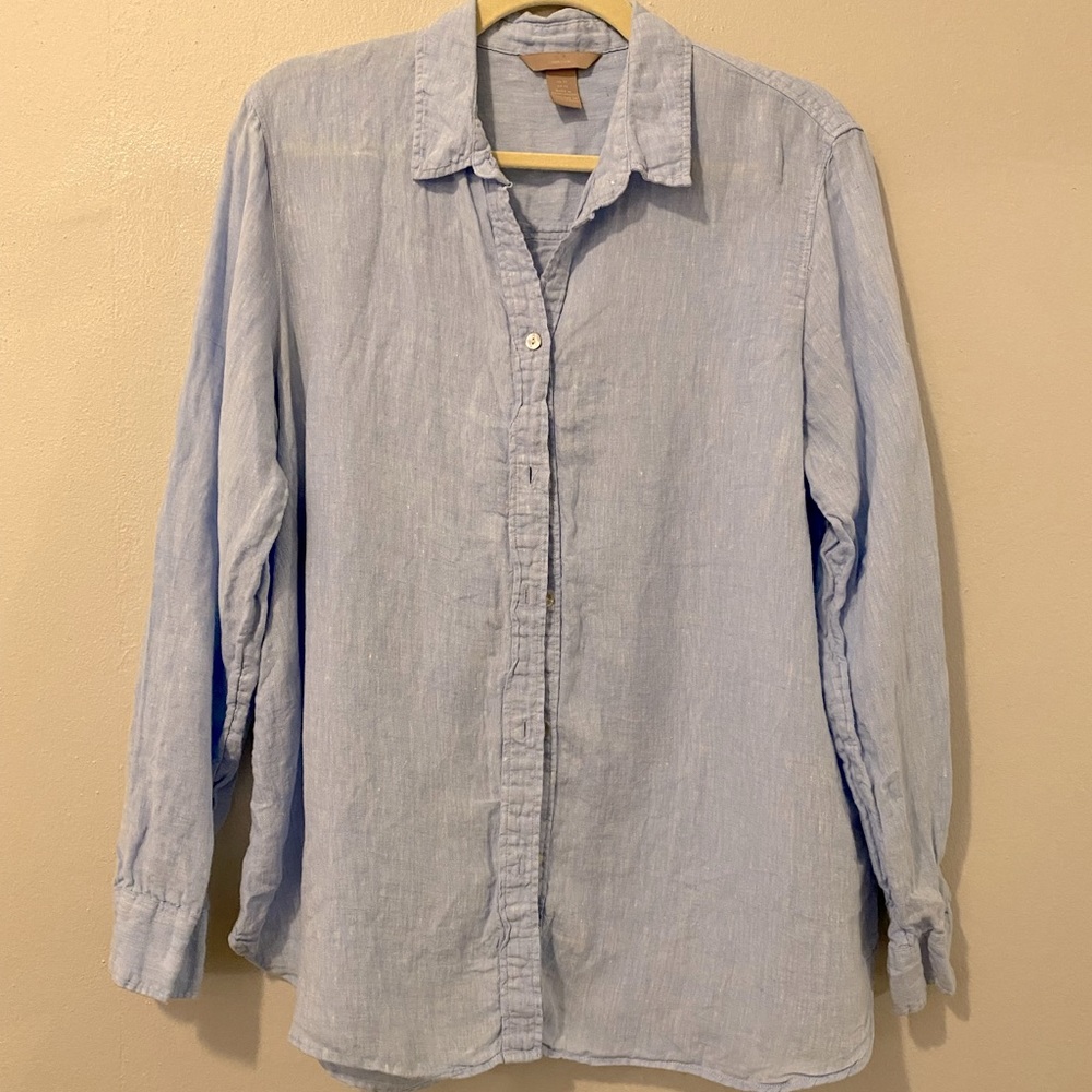 H&M Linen Button-Down Top